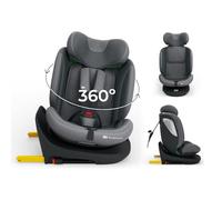 Kinderkraft I-Grow 2 Plus 4-in-1 Autositz 40-150 cm, i-Size R129, 360° drehbar, ISOFIX und Top Tether, RWF/FWF, AIR Flow, H-Guard+ und SPS+, Grey