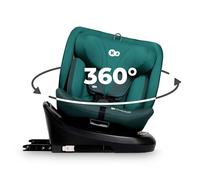 Kinderkraft I-Grow Child Car Seat, I-Size 40-150 cm, 360 Degree Rotation, Isofix, Base Station, RWF and FWF, Special Safety Systems, Easy to Clean, from Birth Group 0/1/2/3 0-36 kg, Green