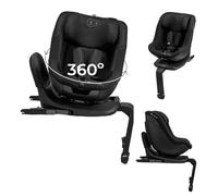 Kinderkraft I-Guard PRO i-Size Car Seat 61-105 cm, 360° Rotating, ISOFIX and Support Leg, 5-Point Harness, H-Guard System, SPS+, AIR Flow Fabric, Adjustable Backrest, Black