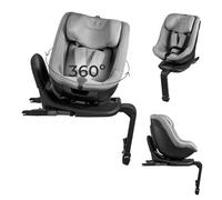Kinderkraft I-Guard PRO i-Size Car Seat 61-105 cm, 360° Rotating, ISOFIX and Support Leg, 5-Point Harness, H-Guard System, SPS+, AIR Flow Fabric, Adjustable Backrest, Grey
