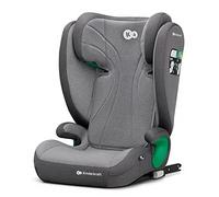 Kinderkraft JUNIORFIX2 Car Seat for 4-12 Years, I-Size 100-150 cm, Group 2/3, Toddler car seat with Isofix, Adjustable Headrest, Reinforced Side protections, Wide and Comfortable seat, Gray