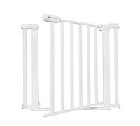 Kinderkraft LOCK&GO Child Safety Gate, Temporary Stair Gate, No Drilling, Door Gate, from 75 to 103 cm, 90 degree opening, Double Locking, White