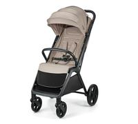 Kinderkraft Loom Stroller up to 22 kg, Automatic Folding, Large Puncture-Resistant Wheels, Lie-Flat Backrest, Adjustable Footrest, Spacious Basket, Beige