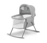 Kinderkraft Lovi Baby Cot/Cradle- Grey, Grey Grey
