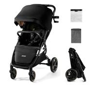 Kinderkraft Mitzy Stroller with Cup Holder & Rain Cover - Ink Black