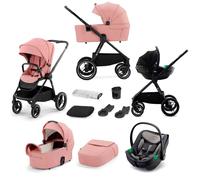 Kinderkraft Nea 3-in-1 Travel System with I-CARE R129 i-Size Newborn Car Seat - Pink