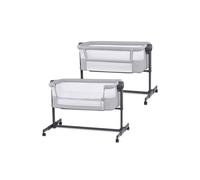 Kinderkraft NESTEE UP 2 Baby Bedside Crib Infant Cot Cradle Lightweight Compact in Dark Grey Kinderkraft Dark Grey