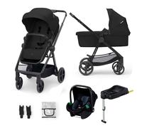 KinderKraft NEWLY 4-in-1 Travel System with ISOFIX Base - Black