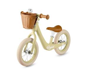 Kinderkraft RAPID 2, Balance bike, retro magnesium frame, 12 inch wheels with bearings, adjustable seat, basket, lightweight 3.7 kg, for toddlers, boys and girls from 2 years, Green