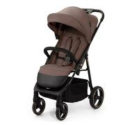 Kinderkraft Trig 3 Lightweight Stroller, Baby Pushchair, Easy Folding with One Hand, All Wheels Suspension, Ajustable Hood 5-Point Safety Harness, from Birth up to 25kg, Brown