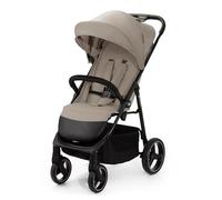 Kinderkraft Trig 3 Lightweight Stroller, Baby Pushchair, Easy Folding with One Hand, All Wheels Suspension, Ajustable Hood 5-Point Safety Harness, from Birth up to 25kg, Beige