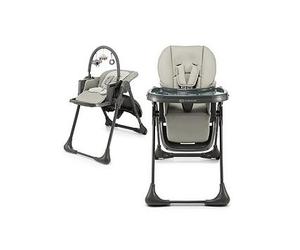 Kinderkraft Tummie Folding Feeding Highchair, Grey Grey