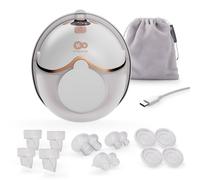 Kinderkraft Women's MamaFlow Compact Electric Hands Free Single Breast Pump 4 Modes in Gold Kinderkraft Gold