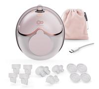 Kinderkraft Women's MamaFlow Compact Electric Hands Free Single Breast Pump 4 Modes in Pink Kinderkraft Pink