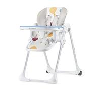 Kinderkraft Highchair YUMMY, Baby Chair, Ergonomic, Comfortable, Reclining, Foldable, with Ajustable Height, Footrest, Detachable Double Tray, for
