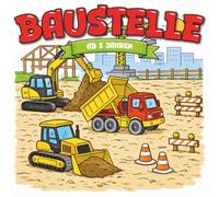 Kindermalbuch Baustelle: ab 3 Jahren: Ein tolles Malbuch mit Baustellenfahrzeugen wie Bagger, Kran und Lastwagen - für Kinder von 3 bis 6 Jahren