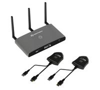 Kindermann KLICK & SHOW K-FX HDMI Kit, Wireless Conferencing System with 2 HDMI transmitters