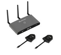 Kindermann KLICK & SHOW K-FX USB-C Kit, Wireless Conferencing System with 2 USB-C transmitters