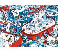 Kinderpuzzle 200 XXL Teile - Trubel im Winterdorf