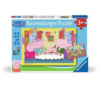 Kinderpuzzle 2x12 Teile - Peppa Wutz - Zeit zu feiern