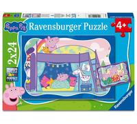 Kinderpuzzle 2x24 Teile - Peppa Wutz - Gute Nacht, Peppa