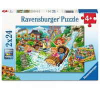 Kinderpuzzle 2x24 Teile - Vergnügungspark