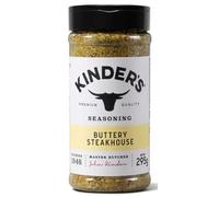 Kinder's Buttery Steakhouse Seasoning, 295g - Rich & Savoury Blend with Real Butter Flavour, Perfect for Steaks, Vegetables, Grilling, Roasting, and Everyday Cooking, Gluten-Free & No MSG