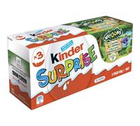 Kinders Surprise Chocolate 3-Pack, 60 Grams, Natoons Native Animals Collection