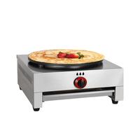Kindevieft Crepe Machine, 15.7 In Commercial Crepe Maker Machine, Methane Gas Pancake Big Hotplate, Non Stick, for Business, Get-Togethers, Egg Pancakes, Hot Dogs