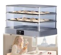 Kindevieft Electric Dough Proofer, 40L Double-Layer Dough Proofer, Bread and Yogurt Proofing Box with Adjustable Temperature, Time, and Humidity Control for Even Proofing.