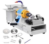 Kindevieft Jewelry Lapidary Saw for Cutting Rocks DIY Lapidary Equipment, Mini Table Saws Grinder Polishing Machine 800-10000r/min with Flexible Shaft