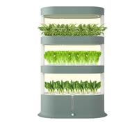 Kindevieft Smart Planter, Indoor Vertical Hydroponic Tower with Remote Control, Automatic Timer and Grow Light, for Herbs, Vegetables and Fruits