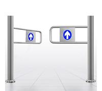 Kindevieft Spring-Loaded Safety Swing Gate - One-Way Secure Access, Easy Close Design for High Traffic Areas Left-80x100cm