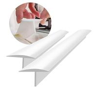 KindGa Stove Gap Covers, Silicone Counter Gap Filler for Stove, 30 Inches for 0.2-1 inch Gap,Seal Spills between Appliances Countertop Furniture Stoves Ovens(Set of 2, White)
