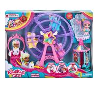 Kindi Kids Minis Collectable Ferris Wheel Carnival Playset and Rainbow Kate Posable Bobble Head Figurine