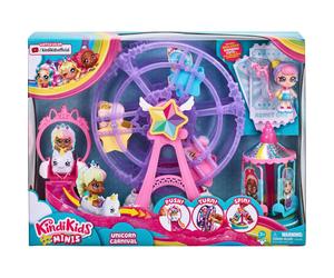 Kindi Kids Minis Rainbow Unicorn Carnival Playset