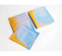 KINDIA Aura Drip Face Mask Set 5 Pack Biodegradable Natural Ingredients for Moisture, Shine and Shine Enriched Ayurvedic Korean Skin Care