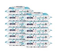 Kindii Pure 99% Water | Baby Wipes 720 Ct (Pack of 12) | Biodegradable Baby Wipes | Plastic Free Wet Wipes | Unscented Alcohol Free Wipes | Baby Wipes Bulk
