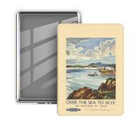 Kindle 11Th Gen 6-Inch Smart Case - Vintage 'skye' Travel Poster Design, Shockproof Flip Cover