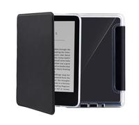 Kindle Case 11th Generation 2024/2022, 6 Inch Clear Soft Kindle Case Cover e-Reader, PU Magnetic Protective Case with Auto Sleep/Wake Function and Smart Cover Sleeve (Black)