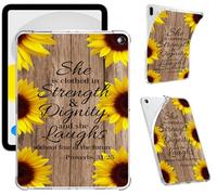 Kindle Fire Max 11 Case (2023 Release, 13th Generation) 11 Inch Clear Soft TPU Case with Bumper and Back Scratch Resistant Sunflower Design