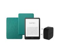 Kindle Paperwhite (2024 Release) 16 GB with ads, jade Amazon Clear Back Cover and an Amazon Powerfast 9W Power Adapter