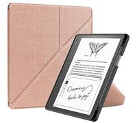 Kindle Scribe 10.2-inch 2022 E-book Leather Case With Advanced Intelligent Fold TPU Protective Case With Auto Sleep/Wake (Rose gold)