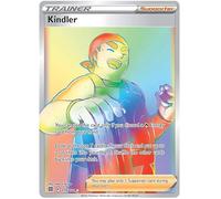 Kindler 179/172 Rainbow Secret Rare Pokemon Card (SWSH Brilliant Stars) + 1x TitanCards® Toploader