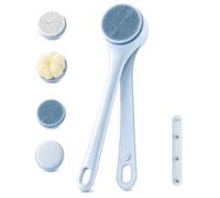 KINDLUME Back Cream Aid, Back, Body Electric, Multifunctional Electric Massage Brush, with 360° Rotating Brush, Two Speeds, Rechargeable, for Shower, Bathing