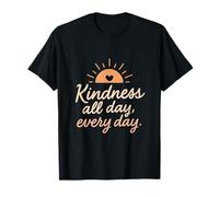 Kindness All Day Every Day Sunrise Mental Health Print T-Shirt
