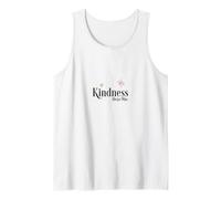Kindness Always Wins Inspirational Butterfly Motif Tank Top