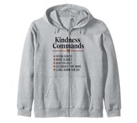 Kindness Commands Be Kind Mindful Self Care Men Women Zip Hoodie