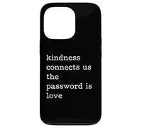 Kindness Connects Us The Password Is Love Be Kind Case for iPhone 13 Pro
