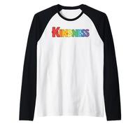 Kindness Cute Hugging Letters Positive Affirmation Equality Raglan Baseball Tee